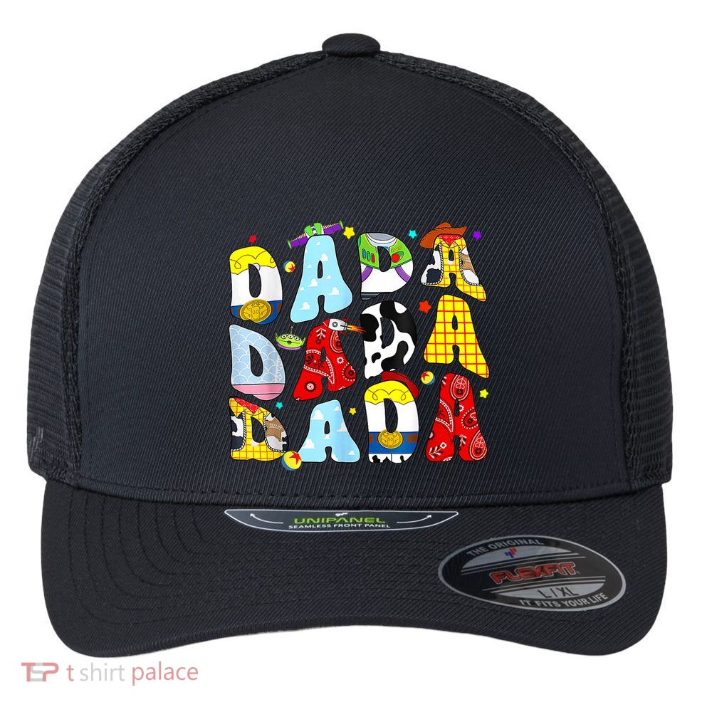 Toy Funny Story Dada Boy Dad Fathers Day For Flexfit Unipanel Trucker Cap