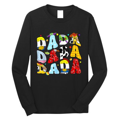 Toy Funny Story Dada Boy Dad Fathers Day For Long Sleeve Shirt