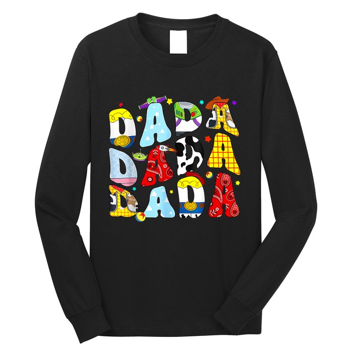 Toy Funny Story Dada Boy Dad Fathers Day For Long Sleeve Shirt