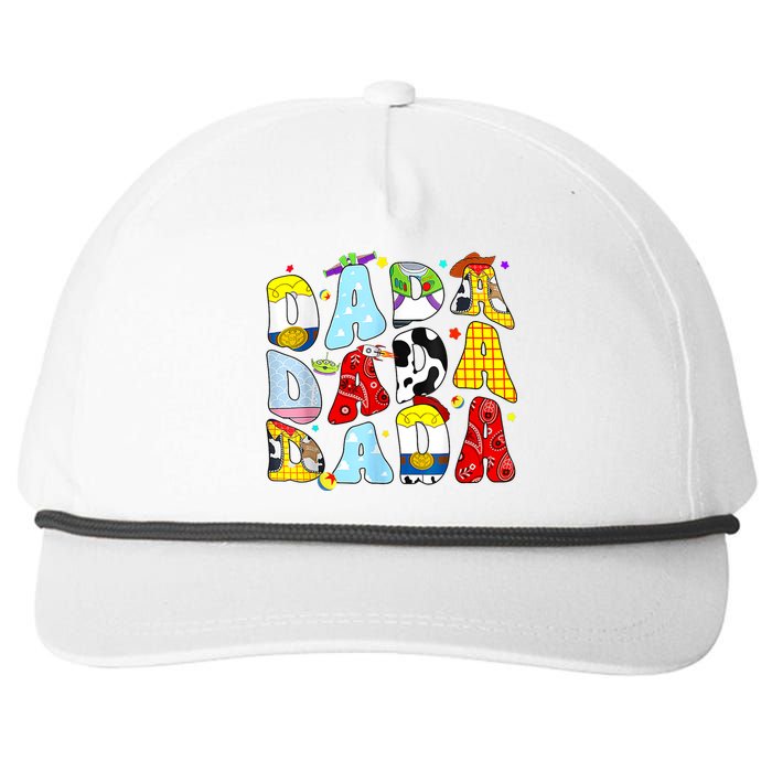 Toy Funny Story Dada Boy Dad Fathers Day For Snapback Five-Panel Rope Hat