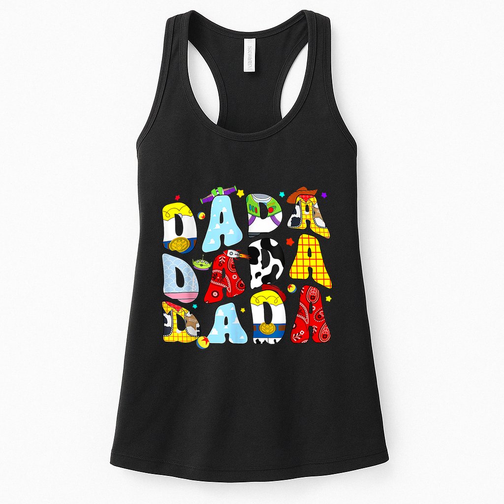 Toy Funny Story Dada Boy Dad Fathers Day For Womens Tank Top