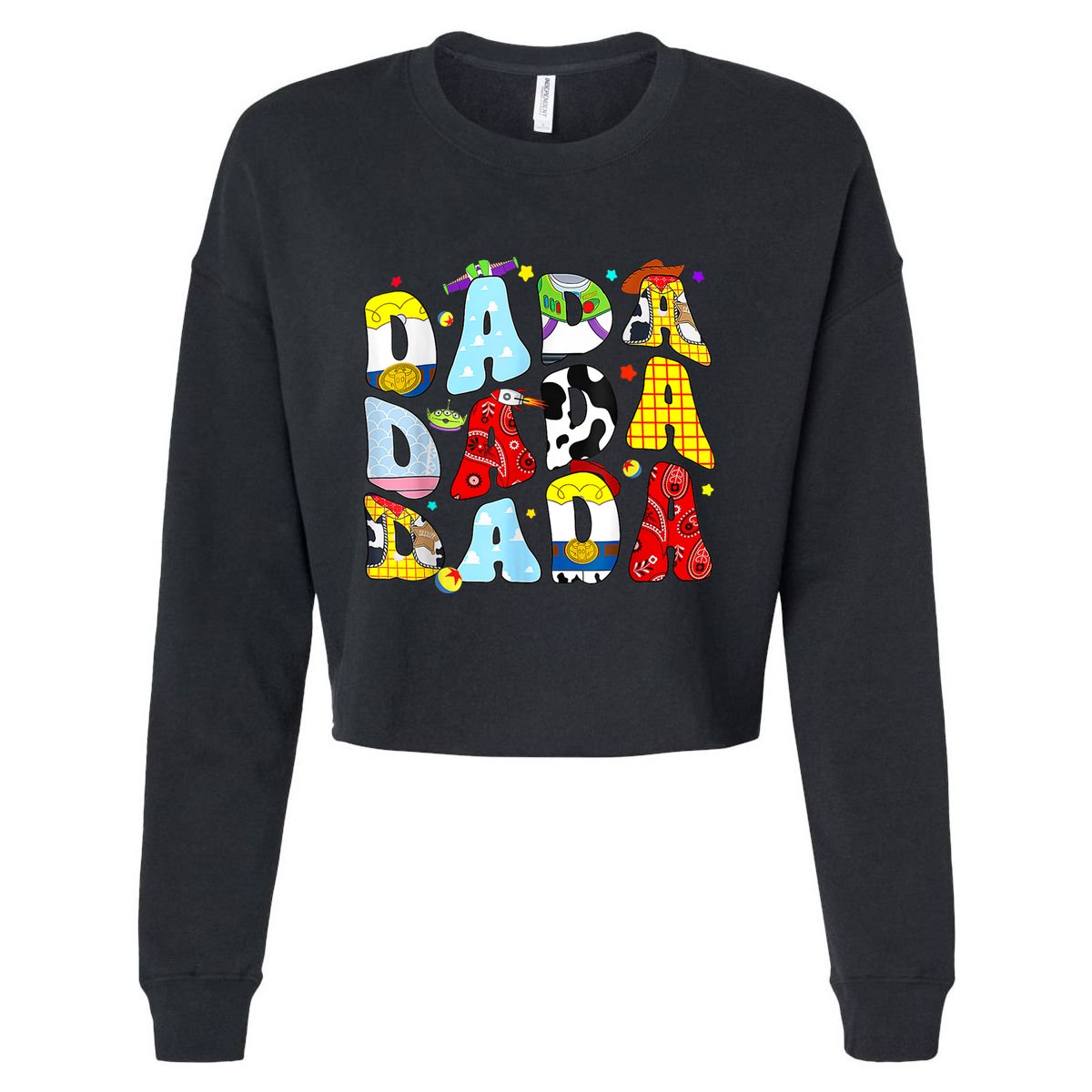 Toy Funny Story Dada Boy Dad Fathers Day For Cropped Pullover Crew