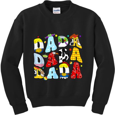 Toy Funny Story Dada Boy Dad Fathers Day For Kids Sweatshirt
