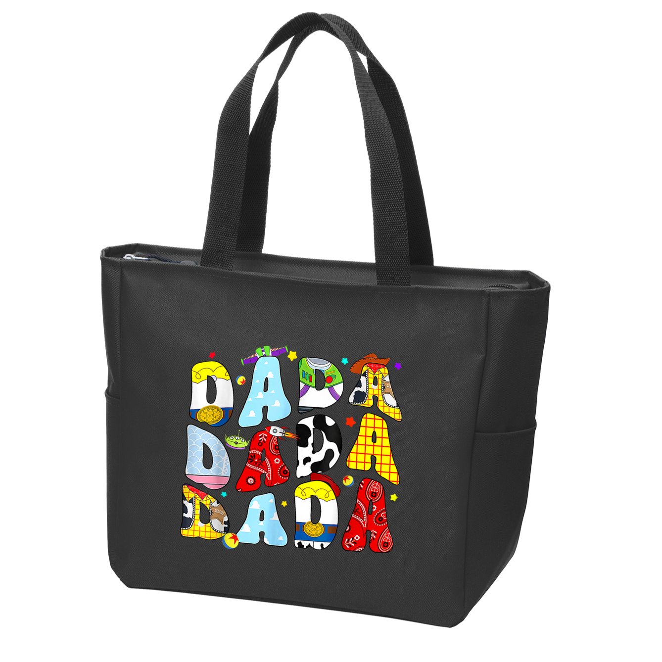 Toy Funny Story Dada Boy Dad Fathers Day For Zip Tote Bag