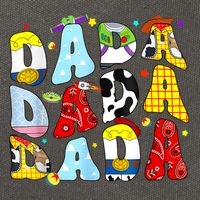 Toy Funny Story Dada Boy Dad Fathers Day For Cotton Canvas Backpack