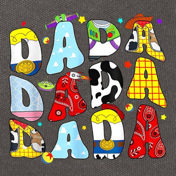 Toy Funny Story Dada Boy Dad Fathers Day For Cotton Canvas Backpack