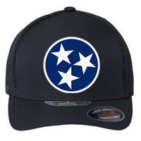 Tennessee Flag State Vintage Style Flexfit Unipanel Trucker Cap