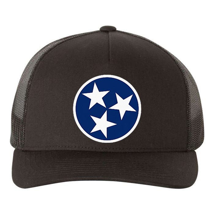 Tennessee Flag State Vintage Style Yupoong Adult 5-Panel Trucker Hat