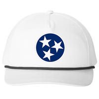 Tennessee Flag State Vintage Style Snapback Five-Panel Rope Hat