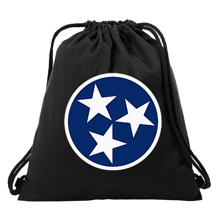 Tennessee Flag State Vintage Style Drawstring Bag