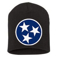 Tennessee Flag State Vintage Style Short Acrylic Beanie