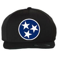 Tennessee Flag State Vintage Style Wool Snapback Cap