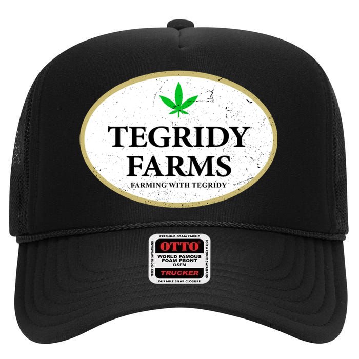 Tegridy Farms Shirt, Tegridy Farms High Crown Mesh Back Trucker Hat