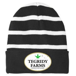 Tegridy Farms Shirt, Tegridy Farms Striped Beanie with Solid Band