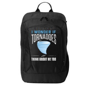 Tornado Funny Storm Chaser Chasing Storms City Backpack