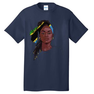 Tanzanian Flag Souvenirs Products Uniform For Women Tanzania Tall T-Shirt