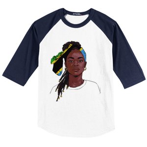 Tanzanian Flag Souvenirs Products Uniform For Women Tanzania Baseball Sleeve Shirt