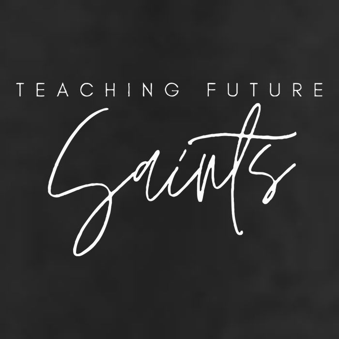 Teaching Future Saints Catholic Teacher 7 Panel Mesh Trucker Snapback Hat