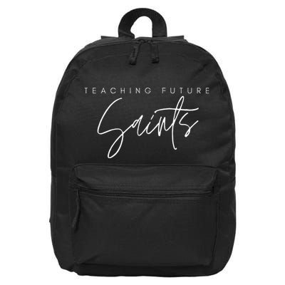 Teaching Future Saints Catholic Teacher 16 in Basic Backpack