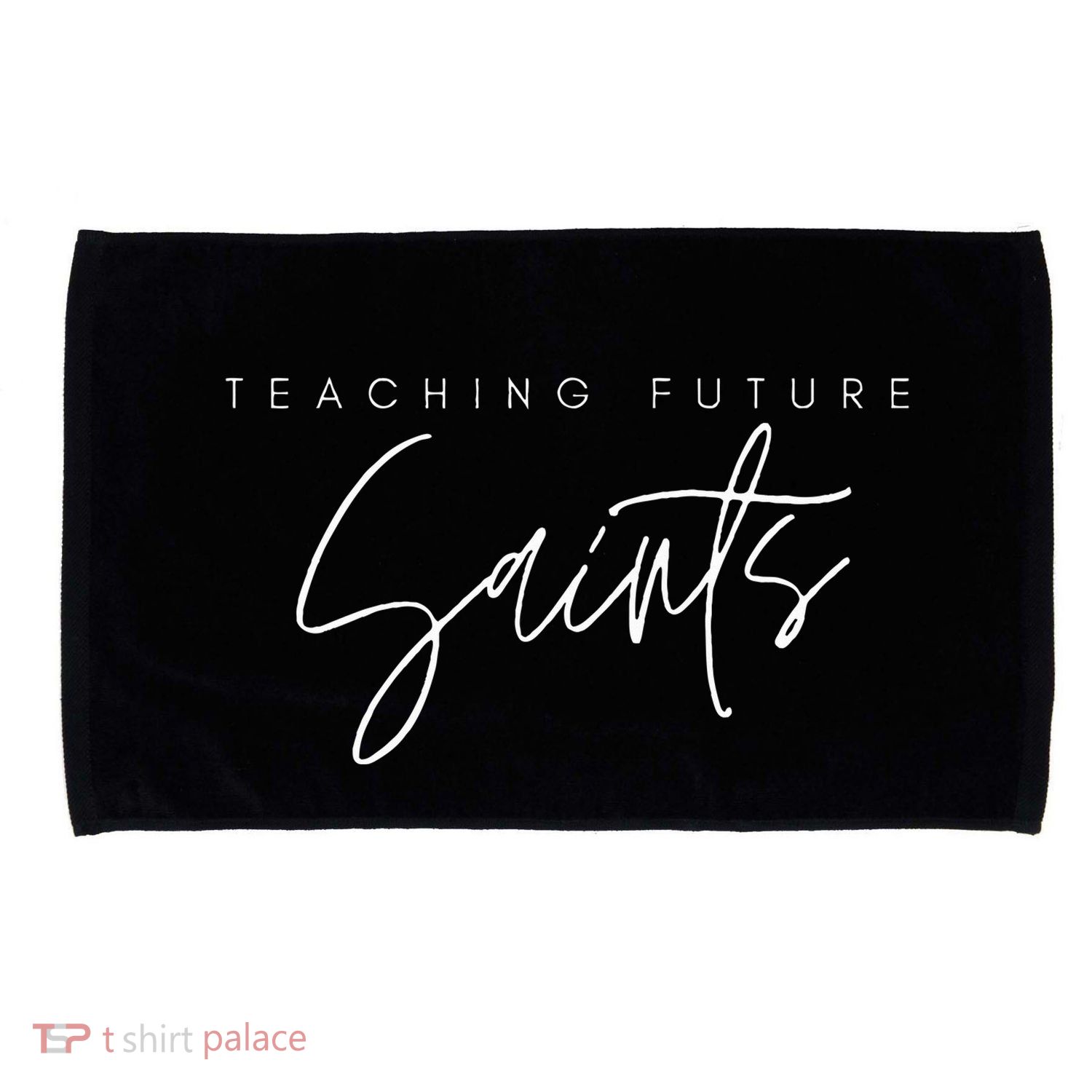 Teaching Future Saints Catholic Teacher Microfiber Hand Towel