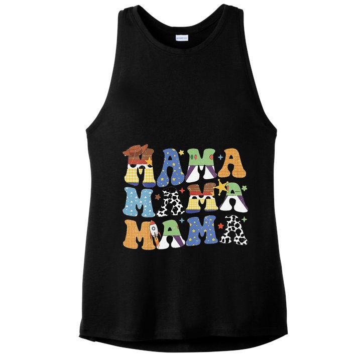 Toy Funny Story Mama Boy Mom MotherS Day Ladies PosiCharge Tri-Blend Wicking Tank