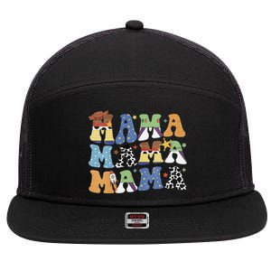 Toy Funny Story Mama Boy Mom MotherS Day 7 Panel Mesh Trucker Snapback Hat