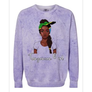 Tanzanian Flag Souvenirs Products Woman Tanzania Colorblast Crewneck Sweatshirt