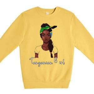 Tanzanian Flag Souvenirs Products Woman Tanzania Premium Crewneck Sweatshirt