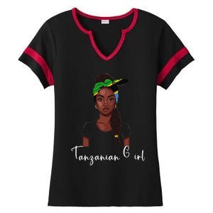 Tanzanian Flag Souvenirs Products Woman Tanzania Ladies Halftime Notch Neck Tee