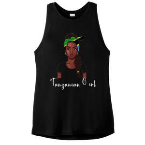 Tanzanian Flag Souvenirs Products Woman Tanzania Ladies PosiCharge Tri-Blend Wicking Tank