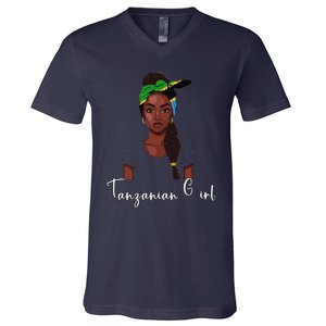 Tanzanian Flag Souvenirs Products Woman Tanzania V-Neck T-Shirt