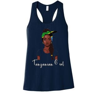 Tanzanian Flag Souvenirs Products Woman Tanzania Women's Racerback Tank