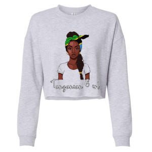 Tanzanian Flag Souvenirs Products Woman Tanzania Cropped Pullover Crew