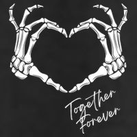 Together Forever Skeleton Heart Hands Gift 11oz C Handle Ceramic Mug