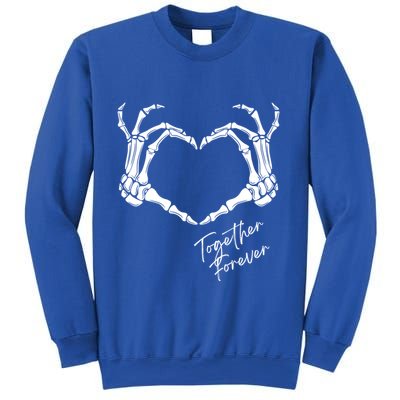 Together Forever Skeleton Heart Hands Gift Sweatshirt
