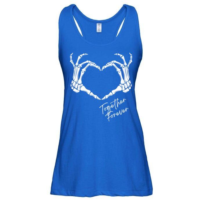 Together Forever Skeleton Heart Hands Gift Ladies Essential Flowy Tank