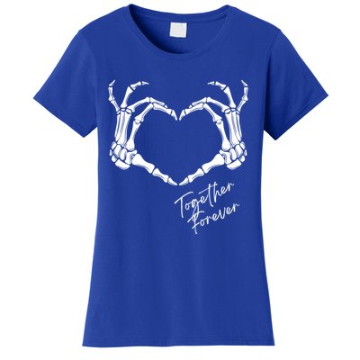 Together Forever Skeleton Heart Hands Gift Women's T-Shirt