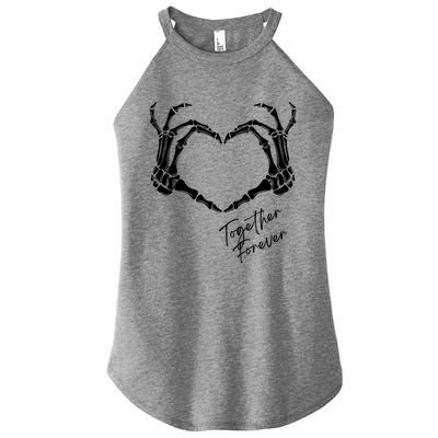 Together Forever Skeleton Heart Hands Gift Women's Perfect Tri Rocker Tank