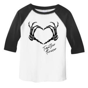 Together Forever Skeleton Heart Hands Gift Toddler Fine Jersey T-Shirt