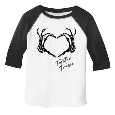 Together Forever Skeleton Heart Hands Gift Toddler Fine Jersey T-Shirt