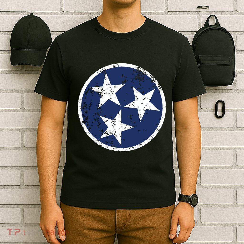 Tennessee Flag Star Logo Volunteer State Nashville T T-Shirt