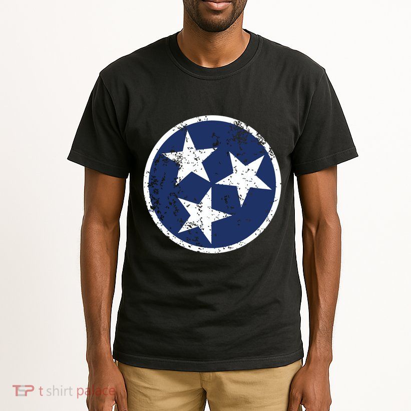 Tennessee Flag Star Logo Volunteer State Nashville T Tall T-Shirt