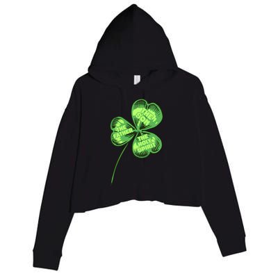 The Father Son Holy Spirit Shamrock St Patrick Day Gift Crop Fleece Hoodie