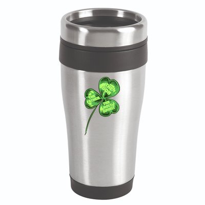 The Father Son Holy Spirit Shamrock St Patrick Day Gift 16oz Travel Tumbler