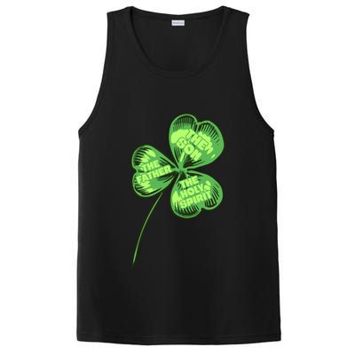 The Father Son Holy Spirit Shamrock St Patrick Day Gift PosiCharge Competitor Tank