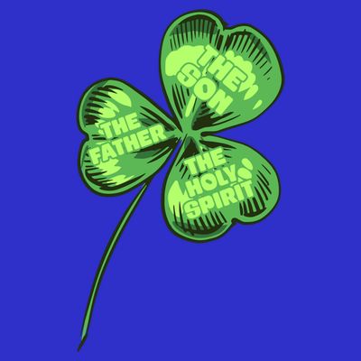 The Father Son Holy Spirit Shamrock St Patrick Day Gift T-Shirt