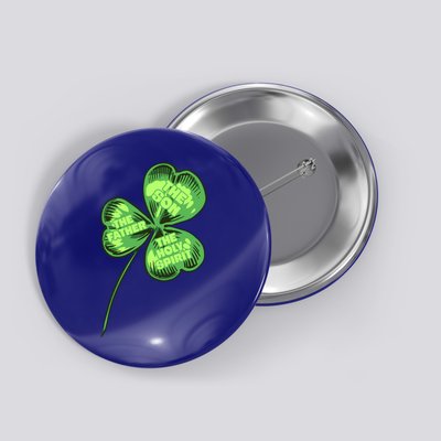The Father Son Holy Spirit Shamrock St Patrick Day Gift Button