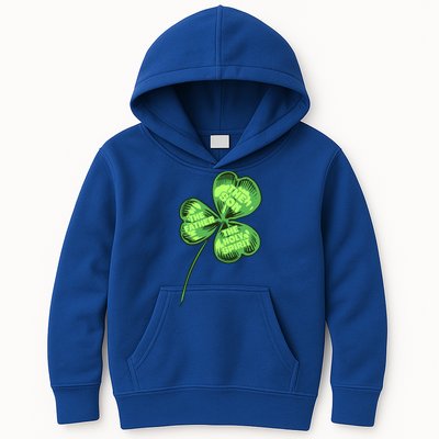 The Father Son Holy Spirit Shamrock St Patrick Day Gift Kids Hoodie