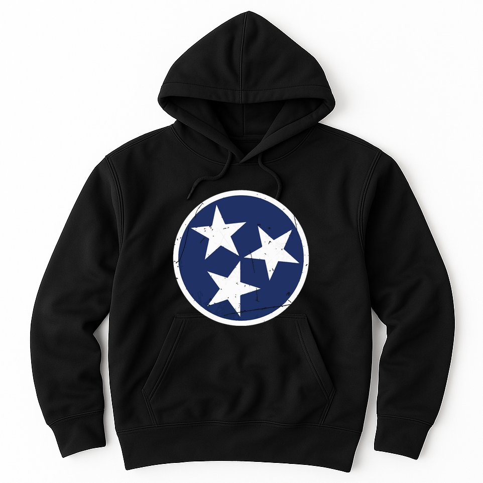 Tennessee Flag State Vintage Style Hoodie