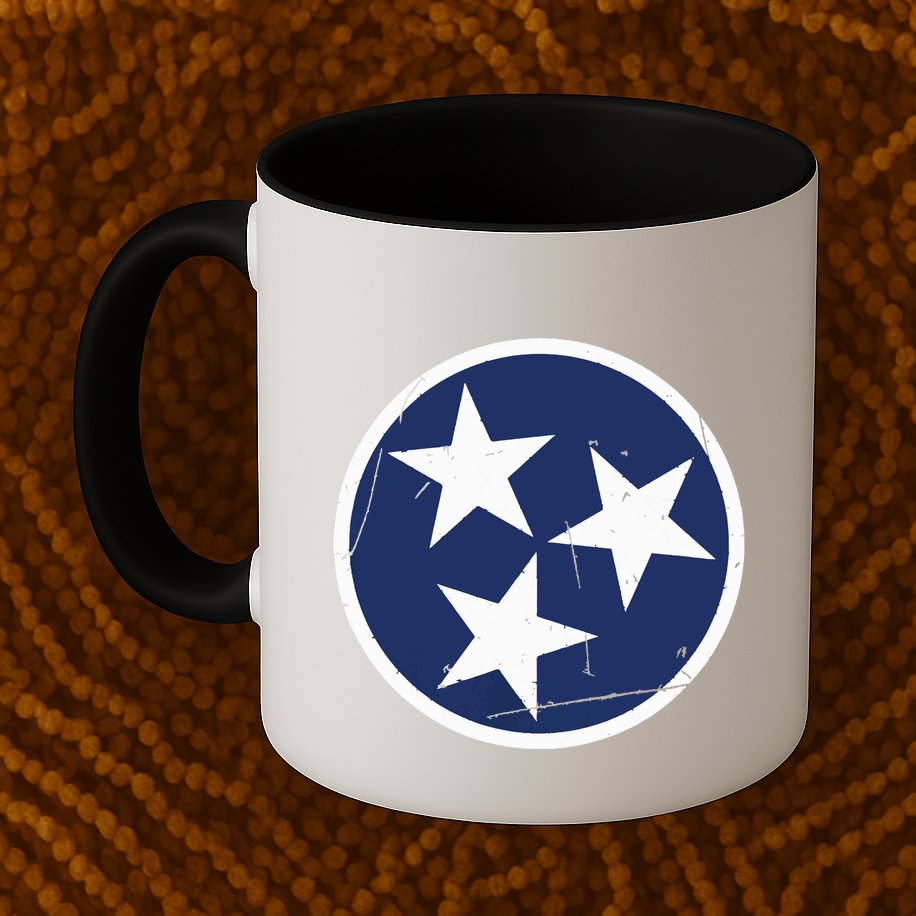 Tennessee Flag State Vintage Style Mug